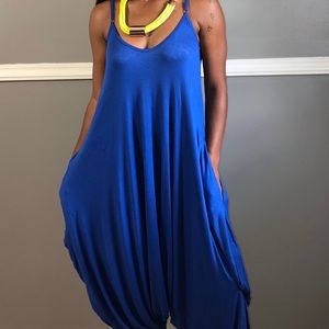 Royal Blue Harem Jumpsuit